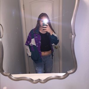 Nike vintage blue&purple rain jacket